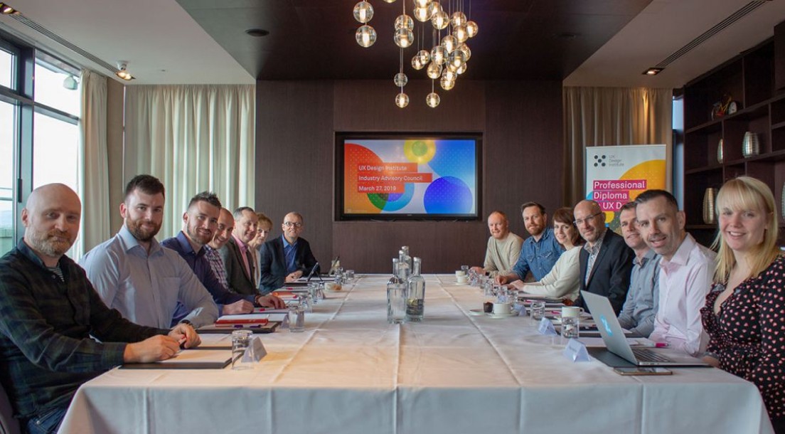 Members of the Advisory Council attend a meeting