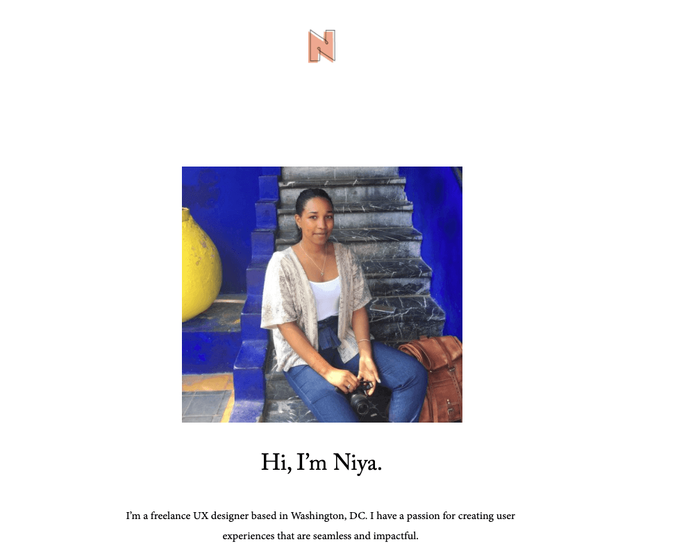 How to create a UX portfolio from scratch: Your step-by-step guide 13 niya watkins bio
