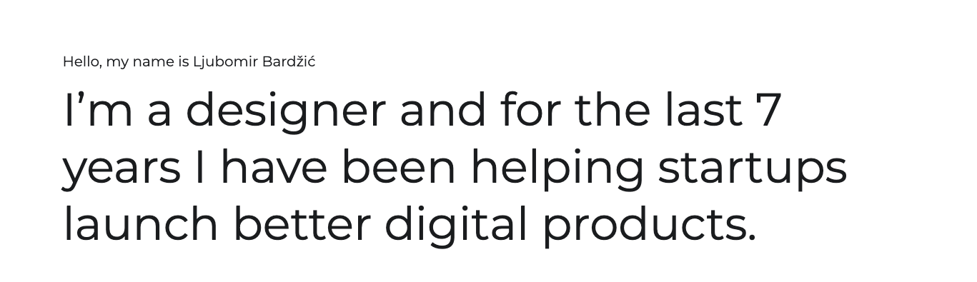 8 UX portfolio tips & best practices all designers should follow 5 Ljubomir Bardžić UX portfolio