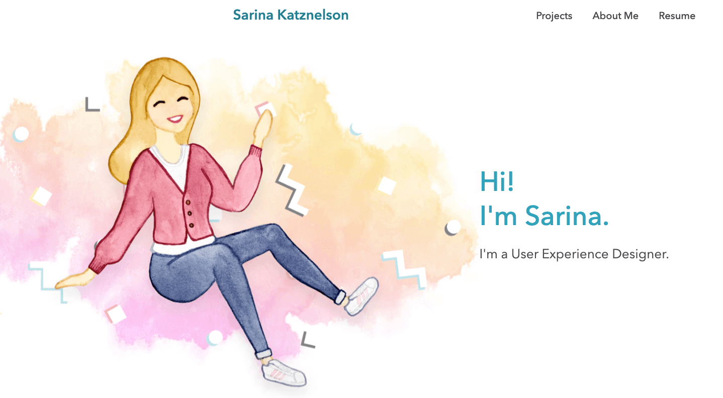 8 UX portfolio tips & best practices all designers should follow 16 Sarina's UX portfolio