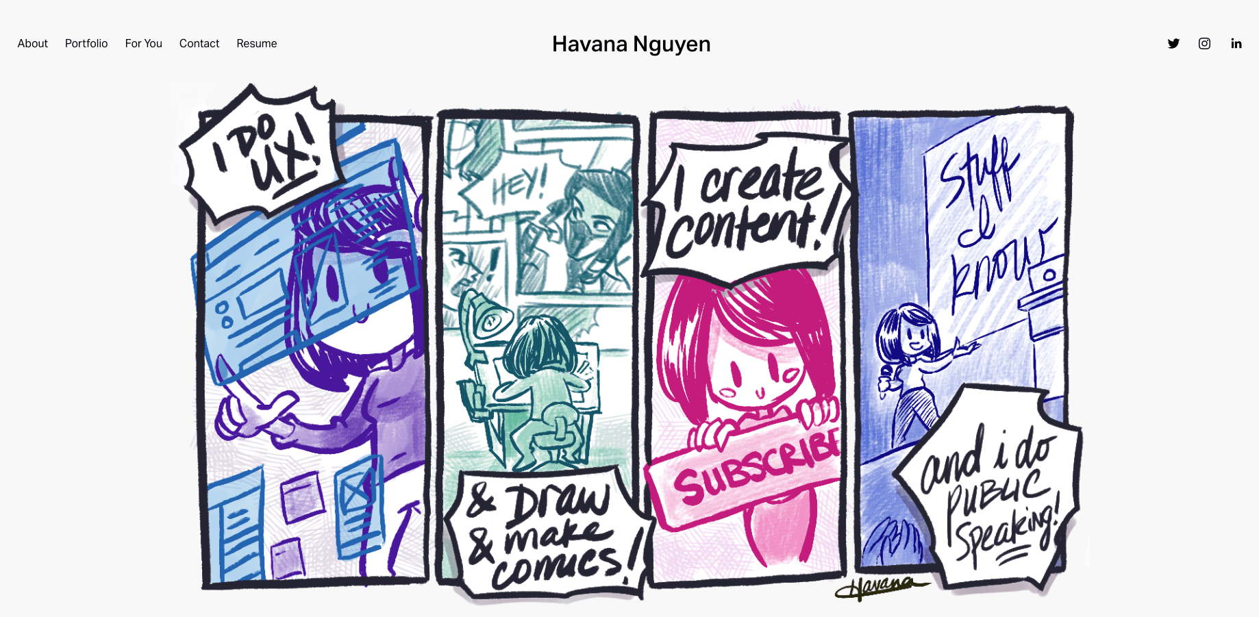 The top 10 UX portfolio builders (and their pros and cons) 4 Havana Nguyen UX portfolio