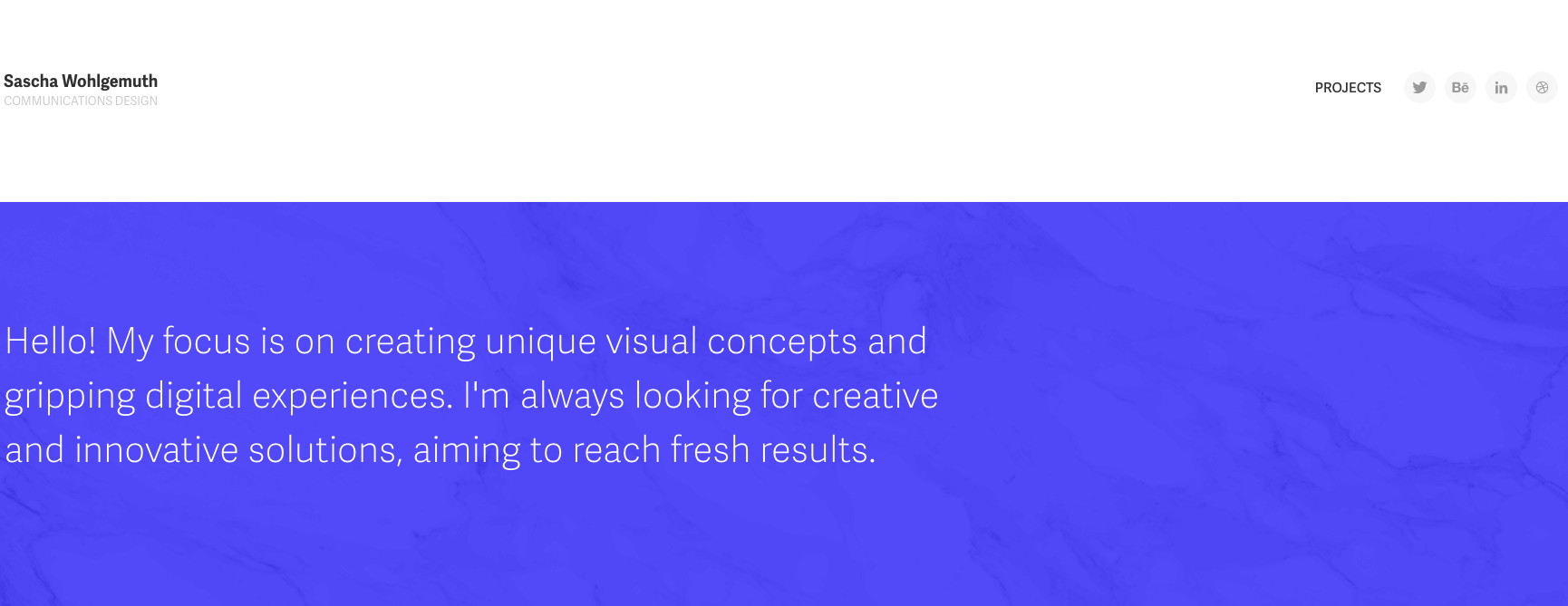 The top 10 UX portfolio builders (and their pros and cons) 16 Sascha Wohlgemuth UX portfolio