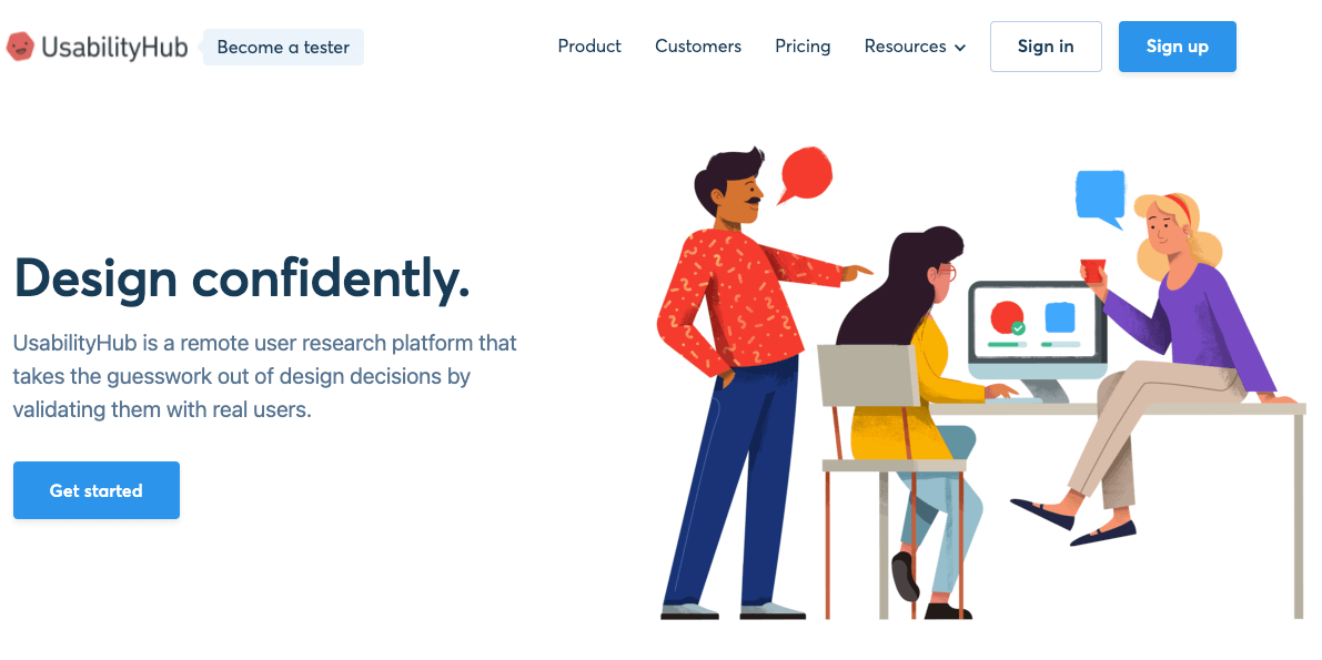 The ultimate guide to the best UX Design tools in 2023 29 UsabilityHub usability test tool's website
