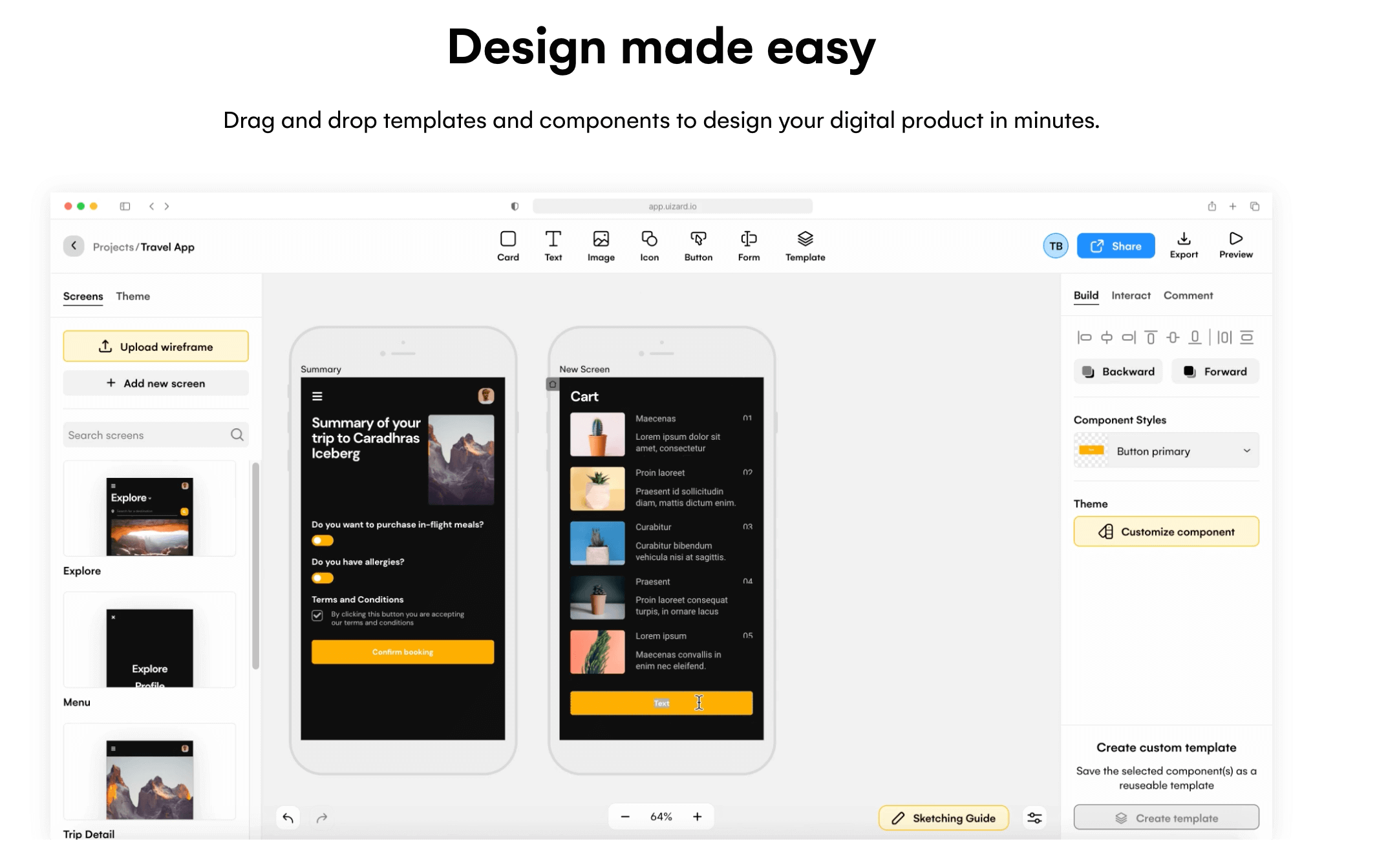 The 10 best user interface (UI) design tools to try in 2025 11 Uizard UI Design tool website