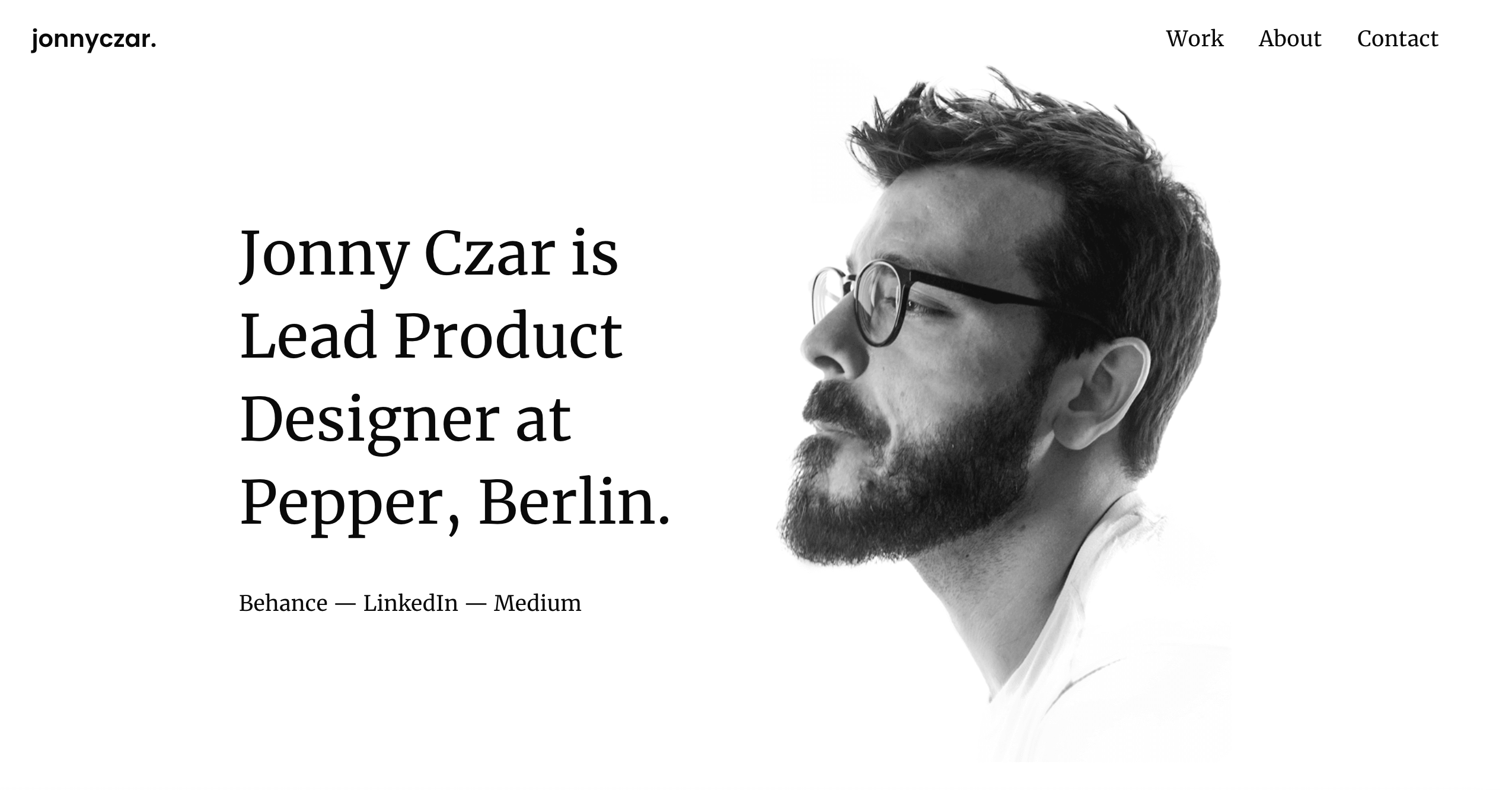 Portfolio and case study inspiration from Miro's Srecko Dimitrijevic 7 Jonny Czar