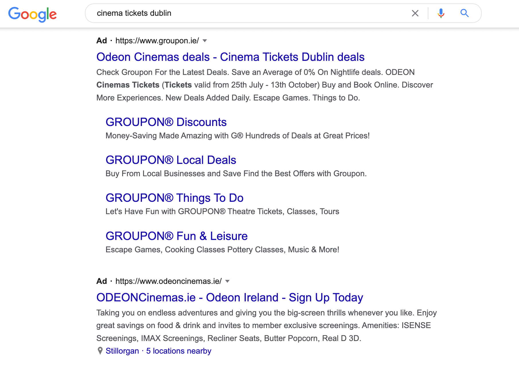 The importance of UX and SEO (and 5 UX factors to focus on) 2 SEO ad example
