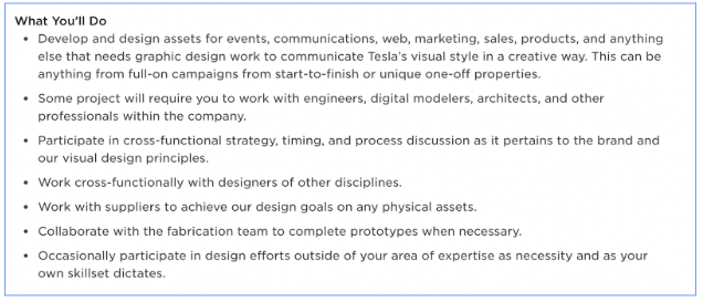 Visual Design vs. UI Design: What’s the Difference? 4 tesla job ad 2nd part