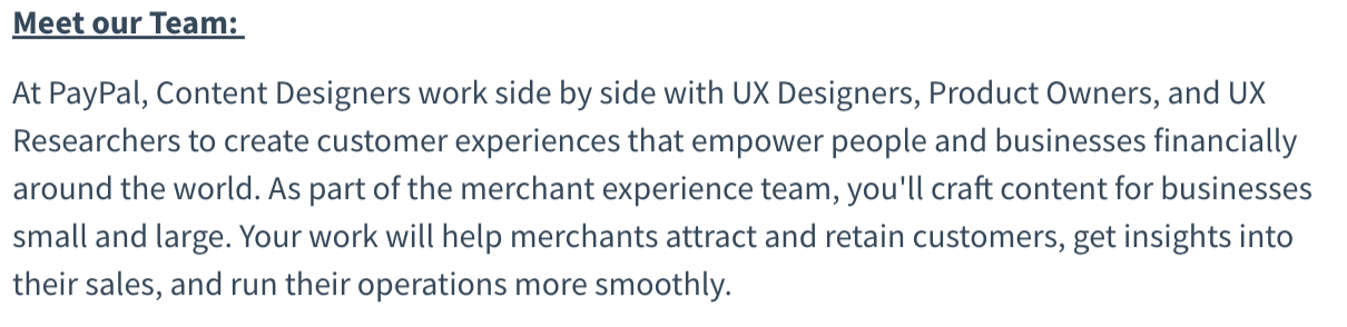 What is a Content Designer & what do they do? 3 paypal content designer