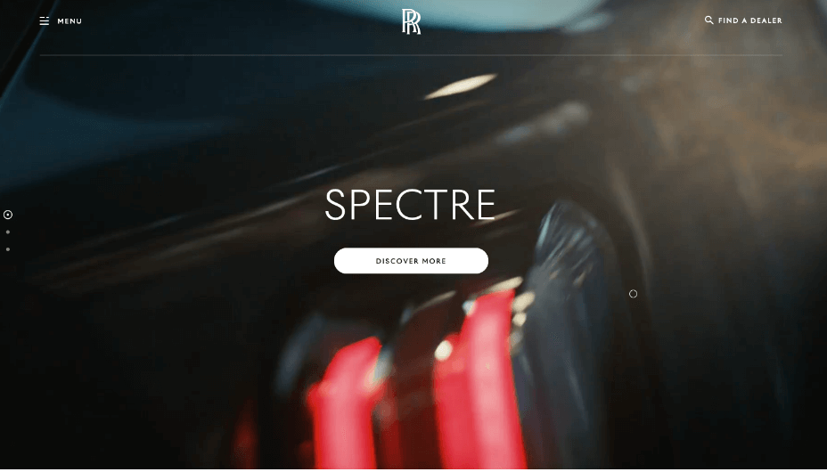10 content design examples to take inspiration from 10 Screenshot of the Rolly Royce website