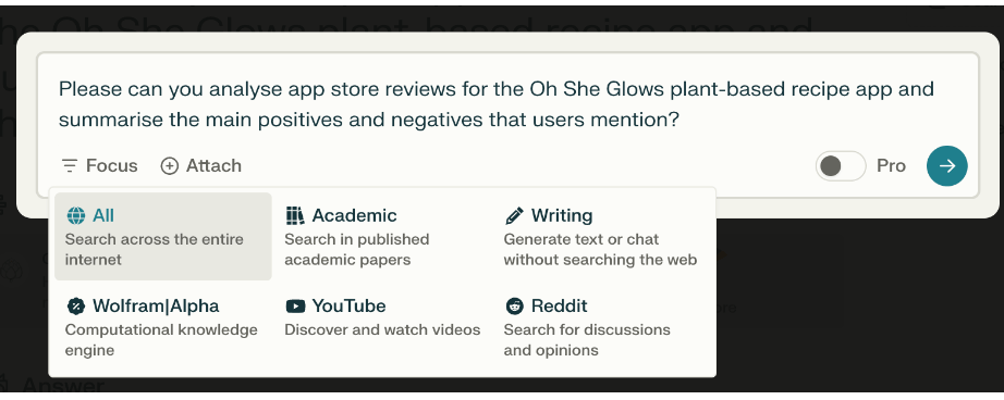 What is Perplexity AI and how can you use it in the design process? 16 Perplexity AI showing how to analyse reviews for a product