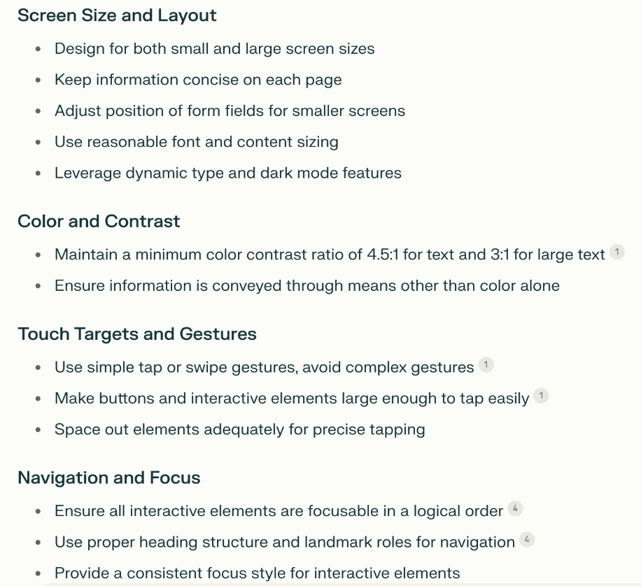 What is Perplexity AI and how can you use it in the design process? 23 showing how to generate accessibility and inclusivity ideas checklist