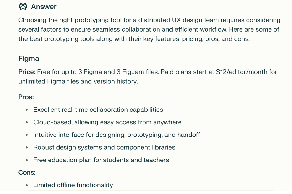 What is Perplexity AI and how can you use it in the design process? 24 Perplexity AI showing how to find and compare tools