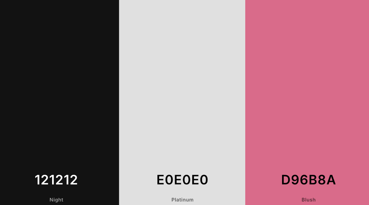 How to design for dark mode: a practical guide 5 Screenshot of colour palette