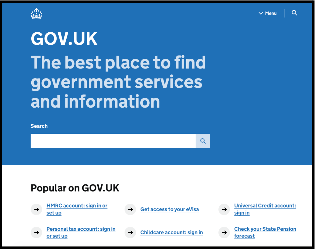Accessible vs. Inclusive vs. Universal Design: What’s the Difference? 2 screenshot of gov.uk webpage