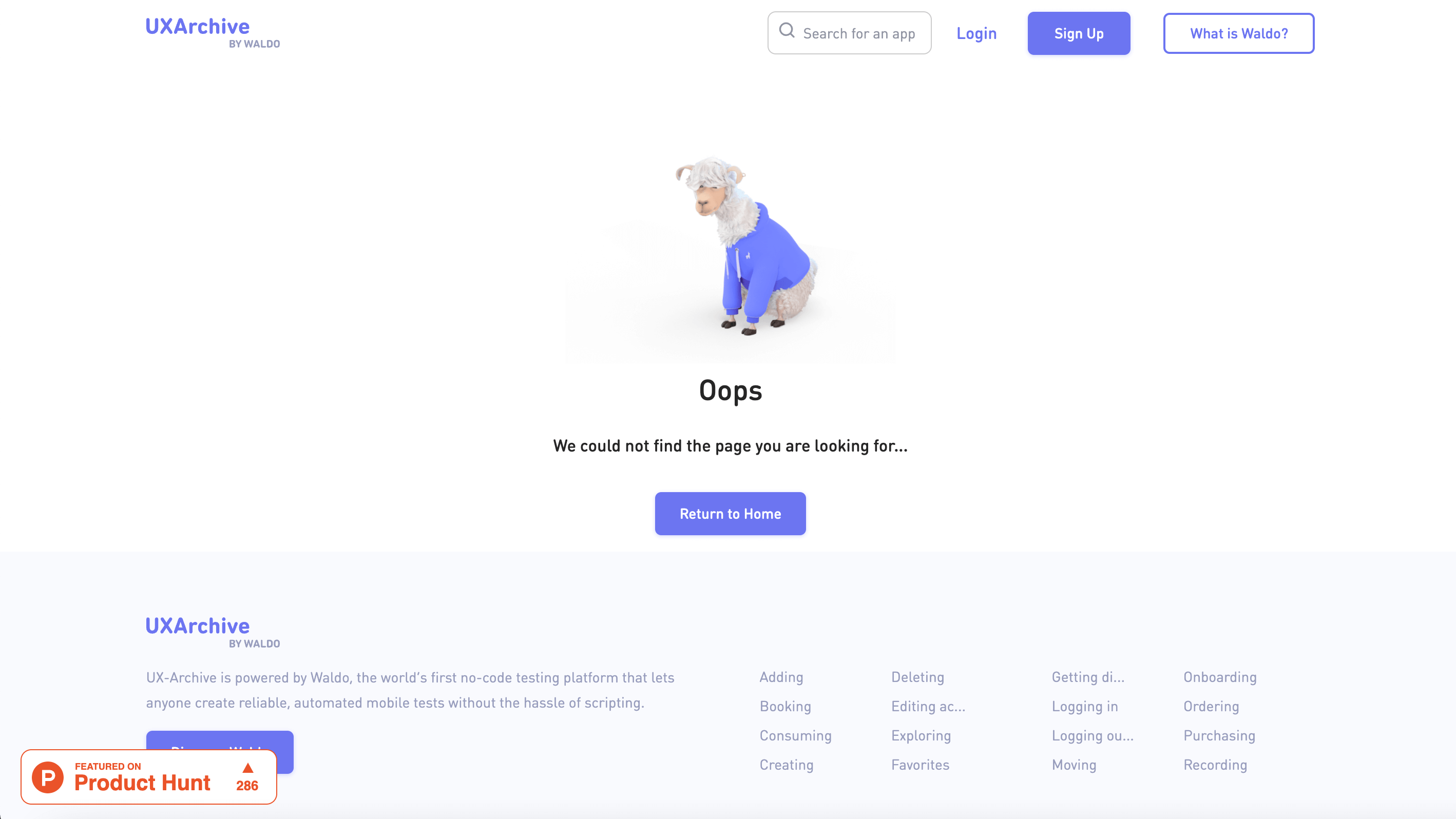 Exploring the fun side of UX 7 Nothing to see here - empty state screen